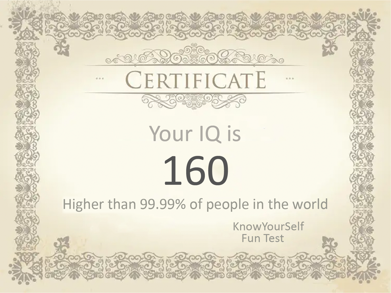 Quiz result